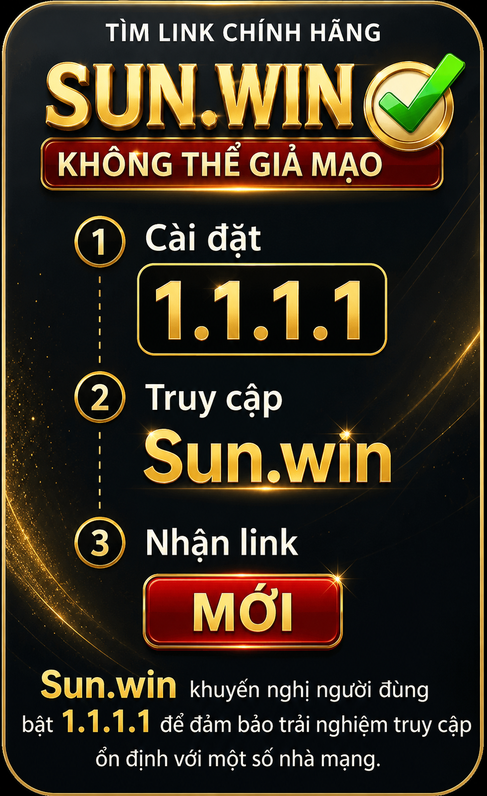 Truy cập ổn định với 1.1.1.1